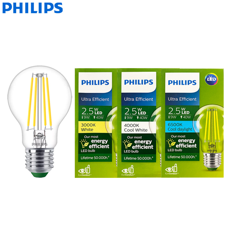 Philips Bulb Led Classic - Bombilla LED de Filamento Ultra Eficiente