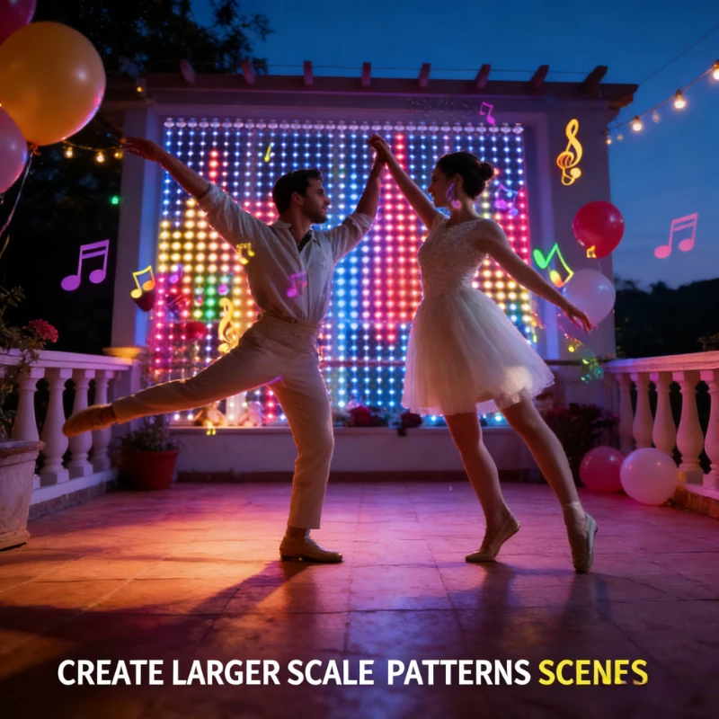 Lighting Christmas Decor - Luces de cortina inteligentes de 400