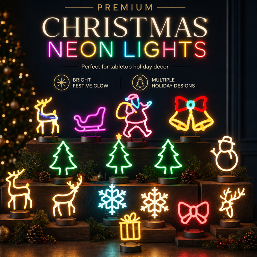 Lighting Decoration Ideas - Decoración Navideña, Letrero Luminoso LED de