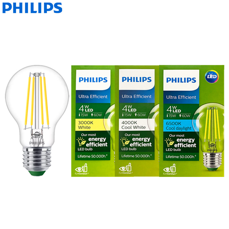 Philips Bulb Led Classic - Bombilla LED de Filamento Ultra Eficiente