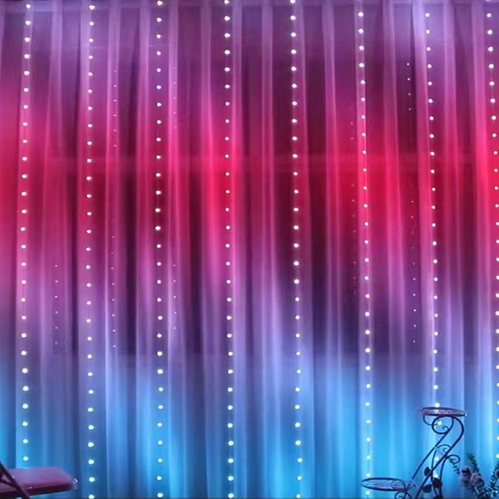Lighting Decoration Ideas - Cortina de luces LED inteligente RGB