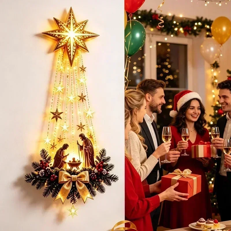 Decoración Navideña de Pared c - Lighting Decoration Ideas reseña y precio