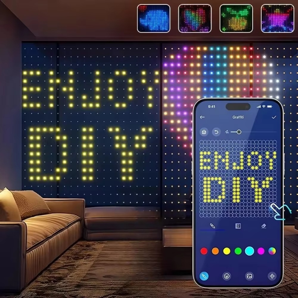 Juego de luces de rejilla con  - Lighting Christmas Decor reseña y precio