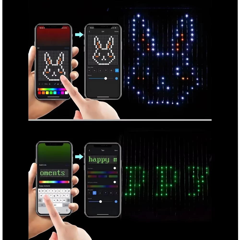 Juego de luces de rejilla con  - Lighting Christmas Decor reseña y precio