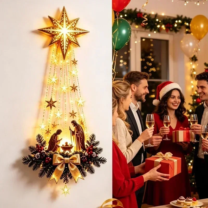 Decoración Navideña de Pared c - Lighting Decoration Ideas reseña y precio