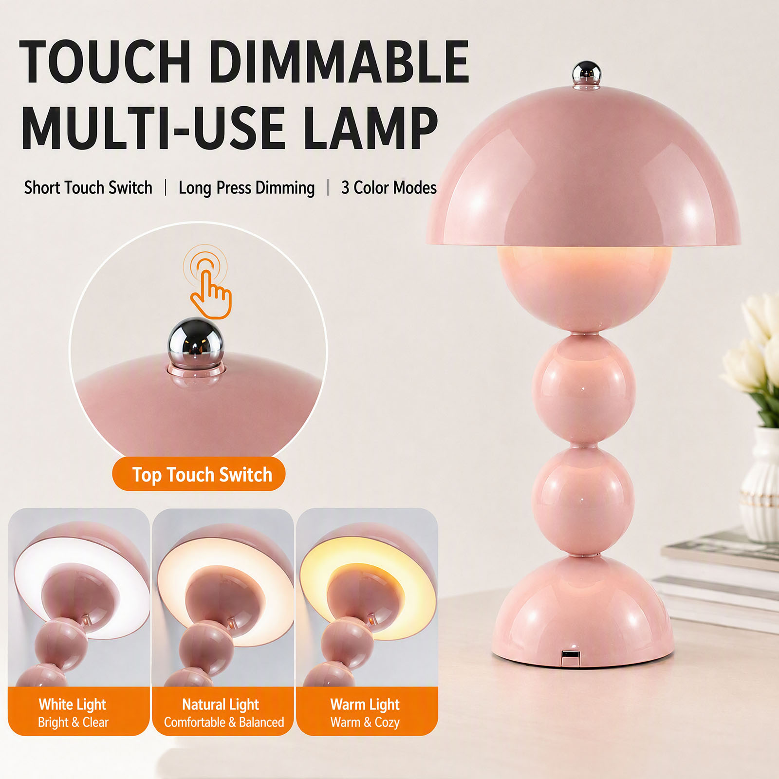 Lámpara de mesa LED con forma  - Lighting Decor Bedroom reseña y precio