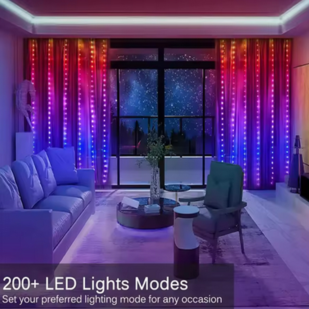 Cortina de luces LED inteligen - Lighting Decoration Ideas reseña y precio