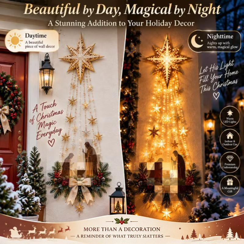 Adorno de pared con forma de e - Lighting Christmas Decor reseña y precio
