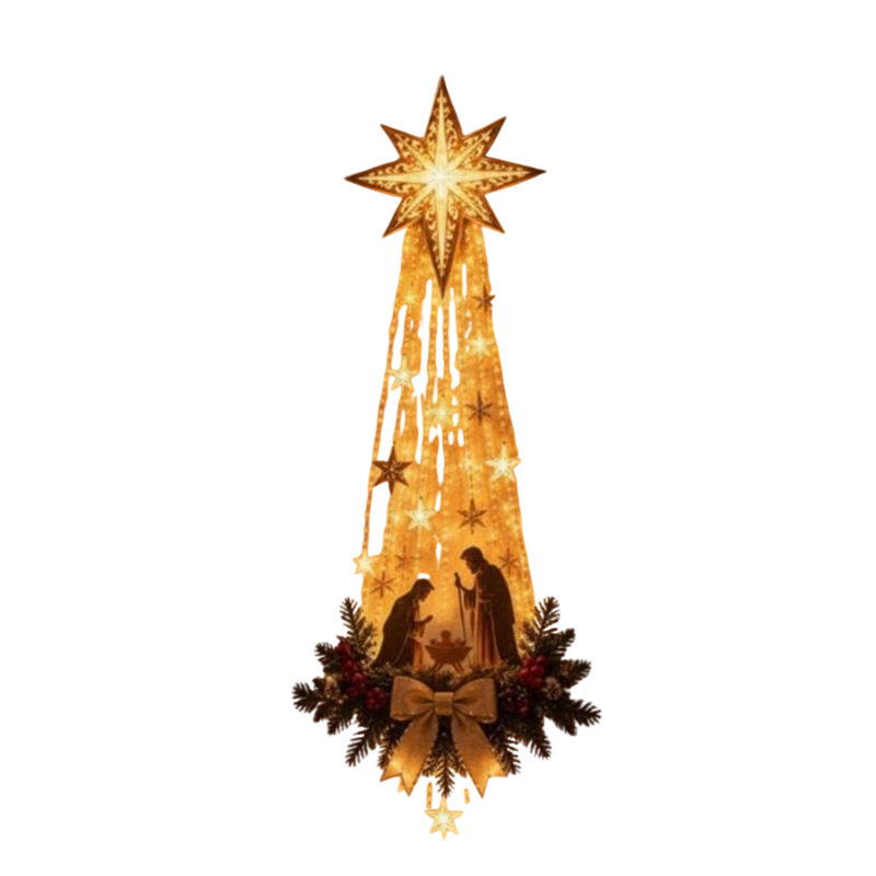 Adorno de pared con forma de e - Lighting Christmas Decor reseña y precio